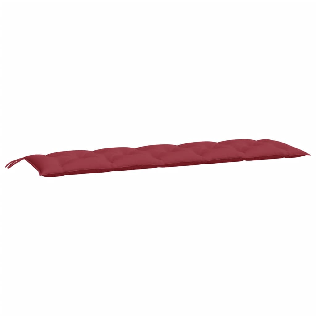 Almofadões banco jardim 2 pcs tecido oxford vermelho tinto