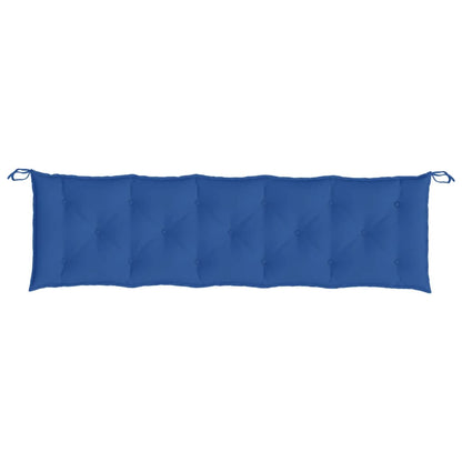 Almofadões banco jardim 2 pcs 180x50x7cm tecido oxford azul