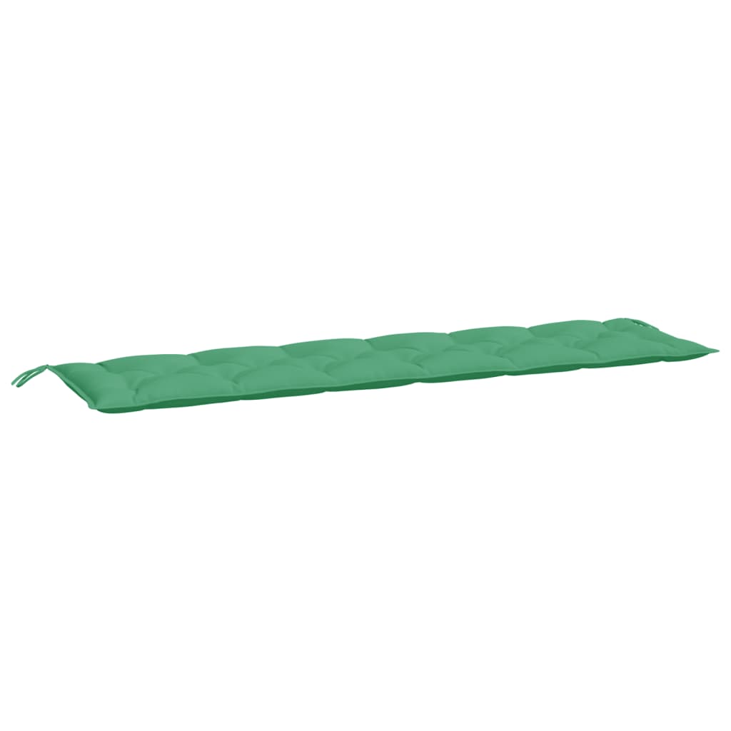 Almofadões banco jardim 2 pcs 200x50x7cm tecido oxford verde