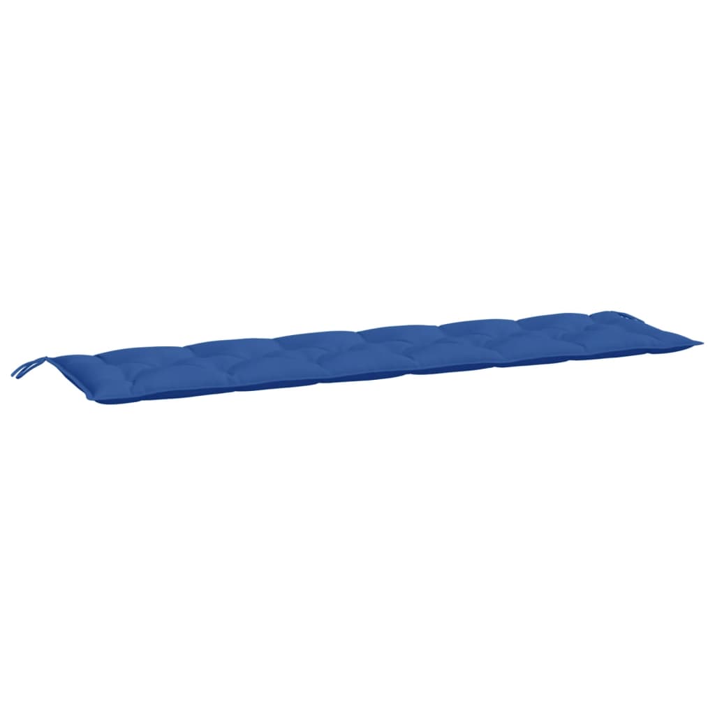 Almofadões banco jardim 2 pcs 200x50x7cm tecido oxford azul