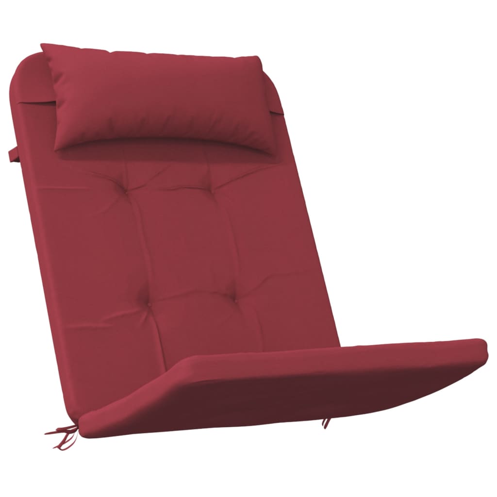 Almofadões cadeira adirondack 2pcs tecido oxford vermelho tinto