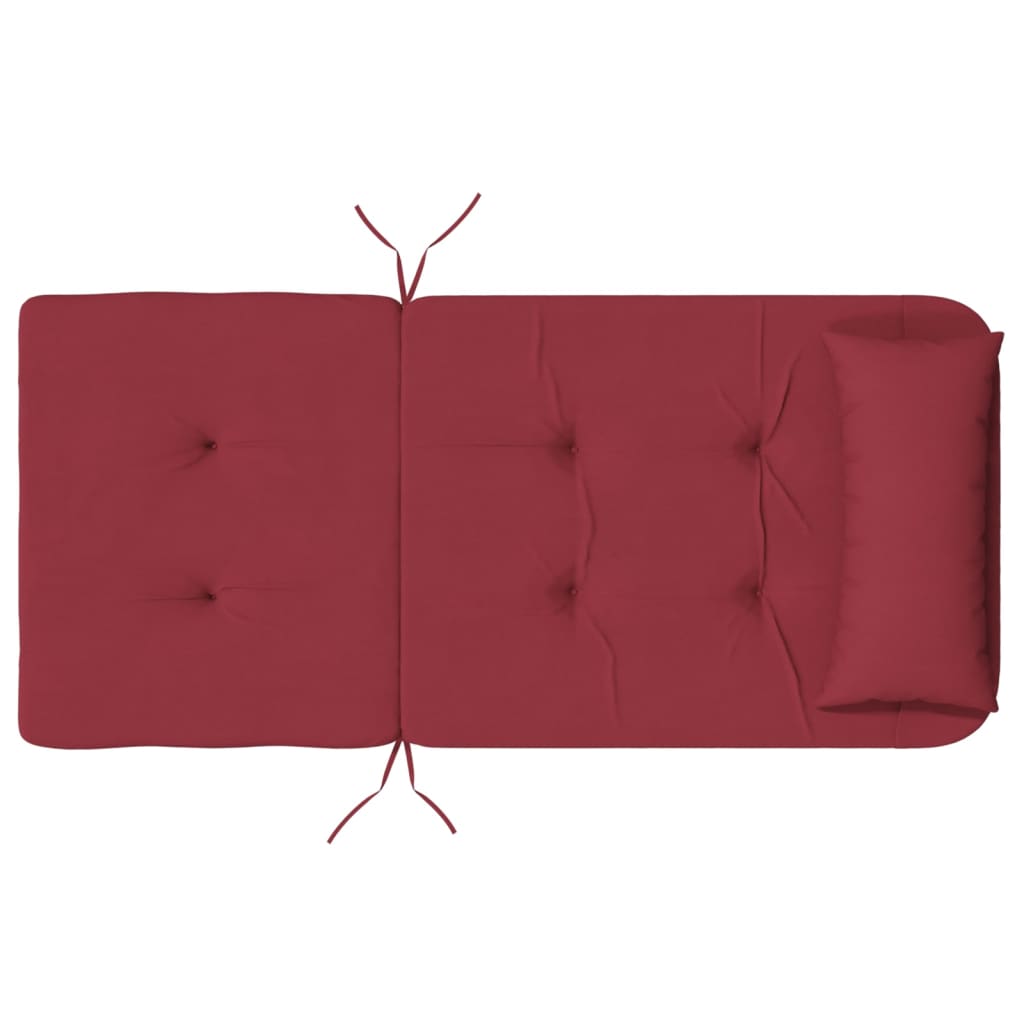 Almofadões cadeira adirondack 2pcs tecido oxford vermelho tinto