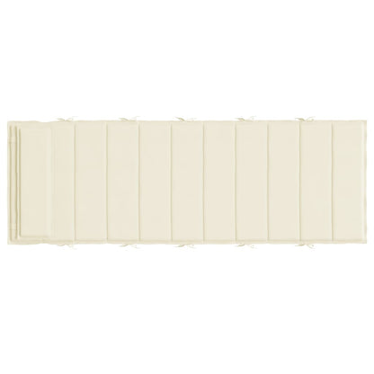 Almofadão p/ espreguiçadeira 180x60x3cm tecido oxford cor creme