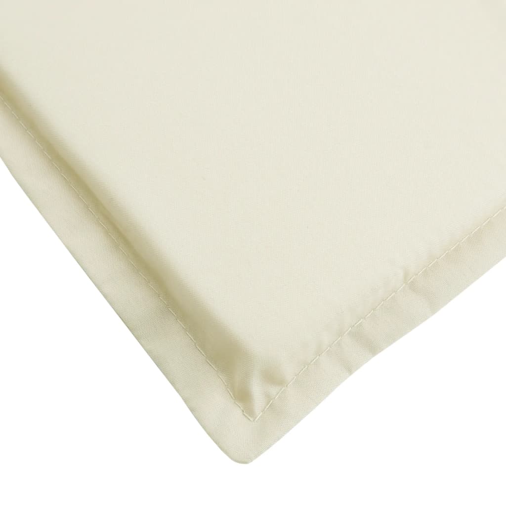 Almofadão p/ espreguiçadeira 180x60x3cm tecido oxford cor creme