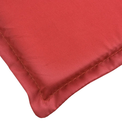 Almofadão p/ espreguiçadeira 180x60x3 cm tecido oxford vermelho