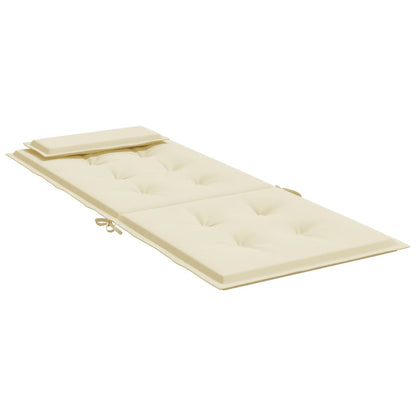 Almofadões p/ cadeira encosto alto 2pcs tecido oxford cor creme