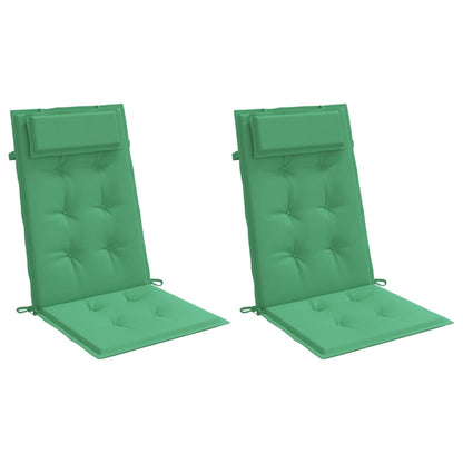 Almofadões p/ cadeira encosto alto 2 pcs tecido oxford verde