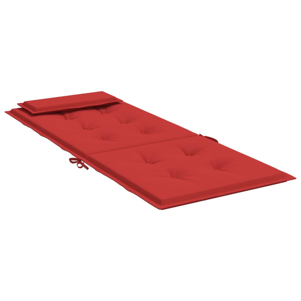 Almofadões p/ cadeira encosto alto 2 pcs tecido oxford vermelho