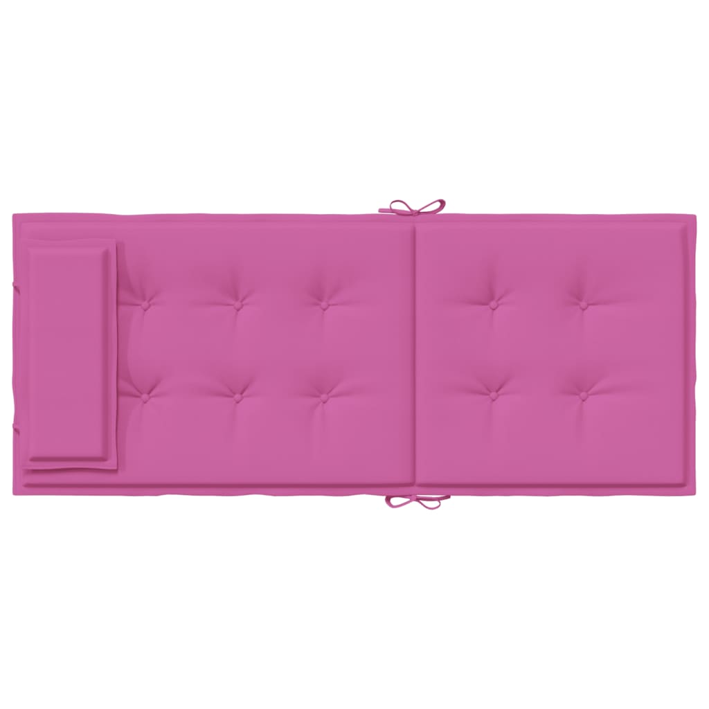 Almofadões p/ cadeira encosto alto 4 pcs tecido oxford rosa