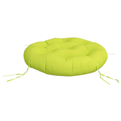 Almofadão redondo Ø 60 x11 cm tecido oxford verde brilhante