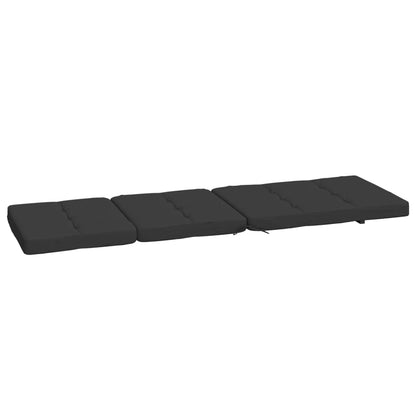 Almofadões p/ cadeira de terraço 2 pcs tecido oxford preto