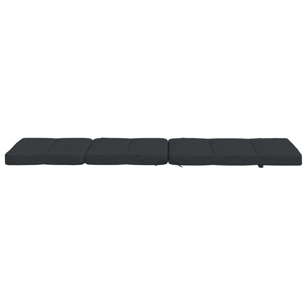 Almofadões p/ cadeira de terraço 2 pcs tecido oxford preto