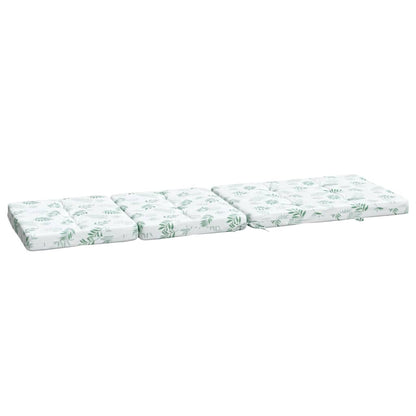 Almofadões p/ cadeira de terraço 2 pcs tecido oxford folhas