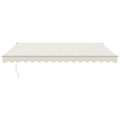 Toldo retrátil 4,5x3 m tecido e alumínio cor creme