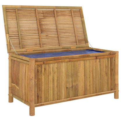 Caixa de arrumação para jardim 110x52x55 cm bambu