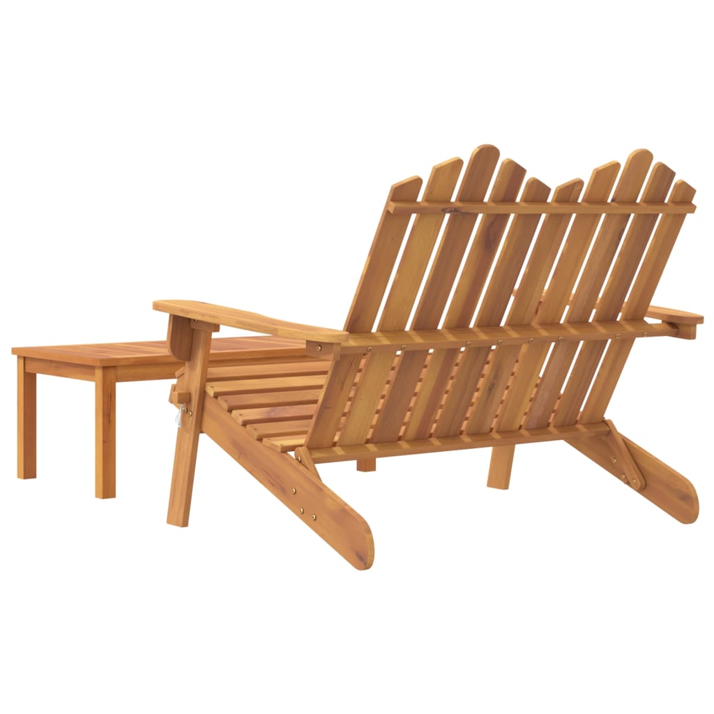 Conjunto lounge de jardim Adirondack 2pcs acácia maciça