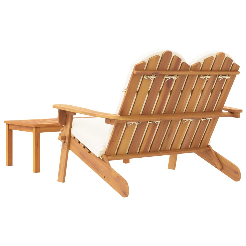 Conjunto lounge de jardim Adirondack 2pcs acácia maciça