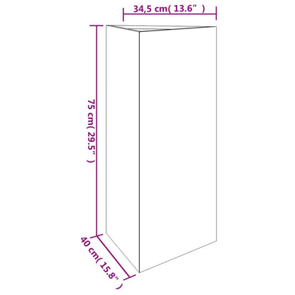 Vaso/floreira de jardim 40x34,5x75 cm aço corten