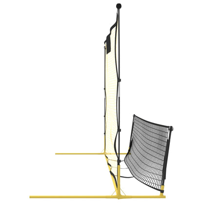 Rede de ressalto futebol 183x85x120 cm poliéster preto/amarelo