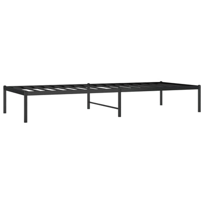 Estrutura de cama 80x200 cm metal preto