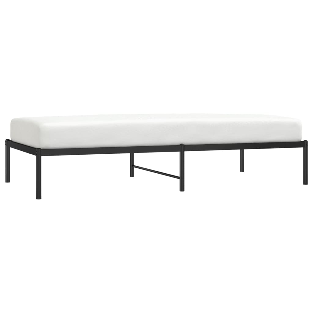 Estrutura de cama metal 90x190 cm preto