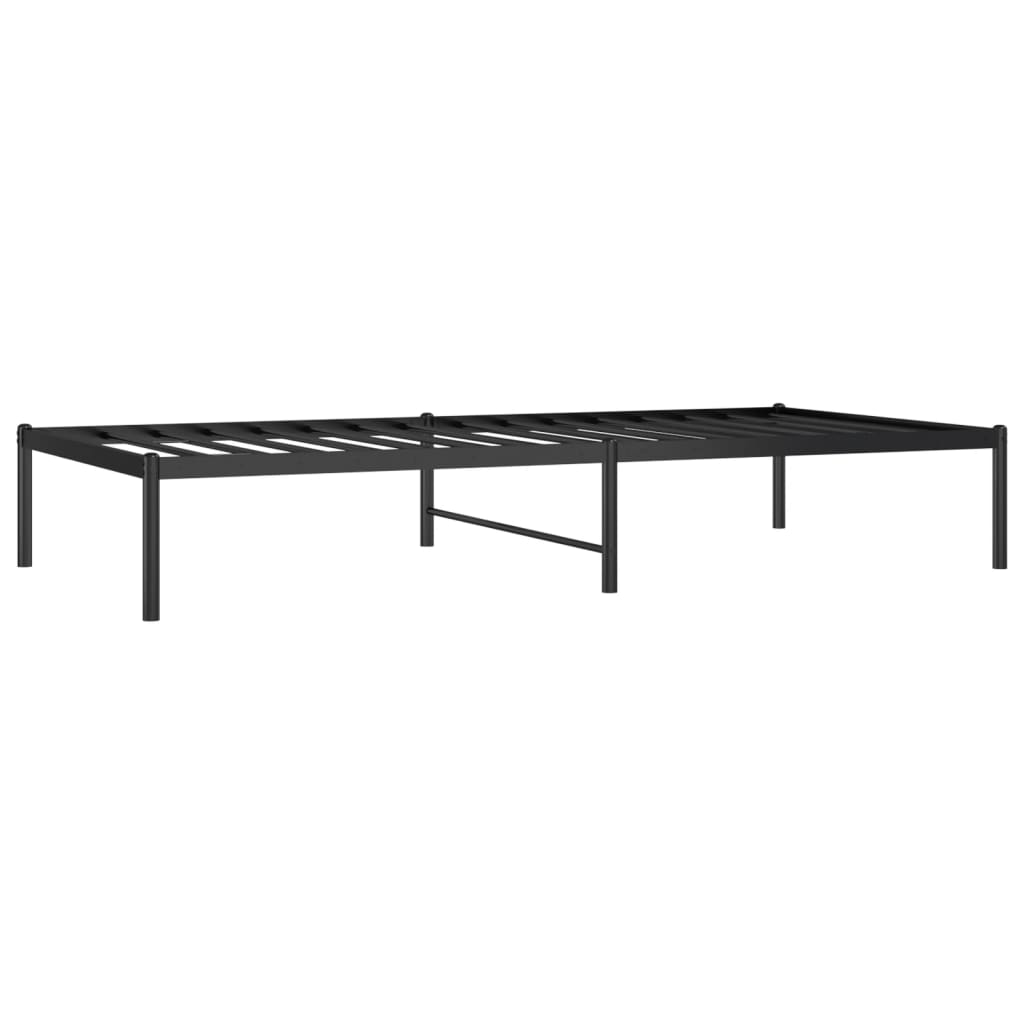 Estrutura de cama metal 90x190 cm preto