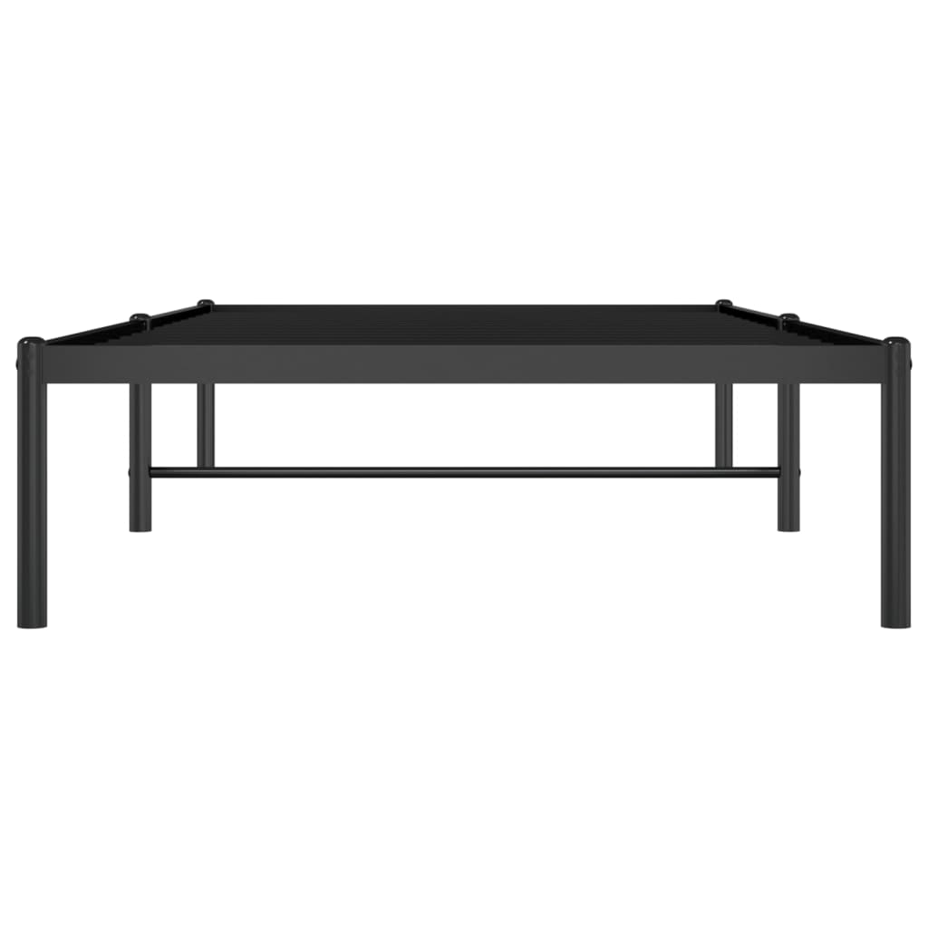 Estrutura de cama metal 90x190 cm preto