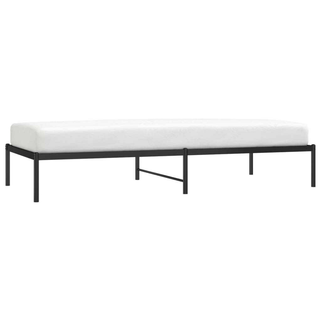 Estrutura de cama 90x200 cm metal preto