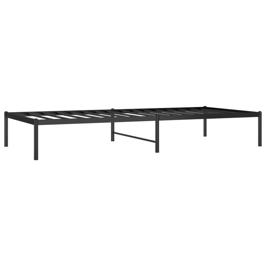 Estrutura de cama 90x200 cm metal preto