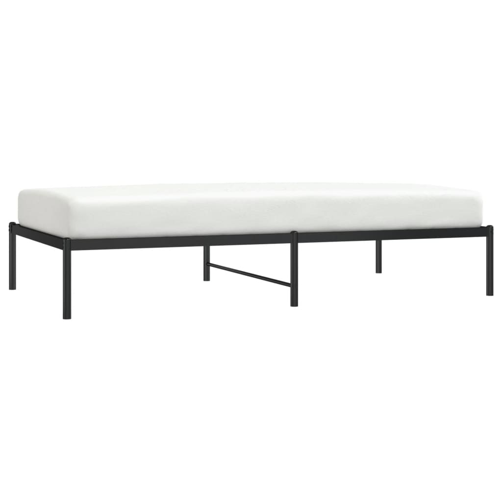 Estrutura de cama 100x190 cm metal preto