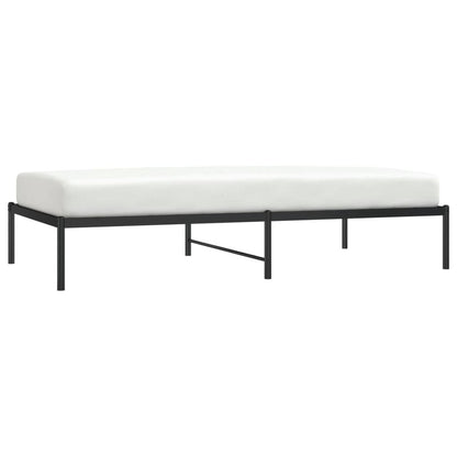 Estrutura de cama 100x190 cm metal preto