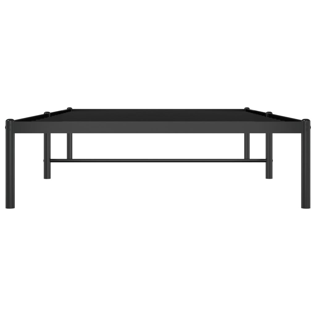 Estrutura de cama 100x190 cm metal preto