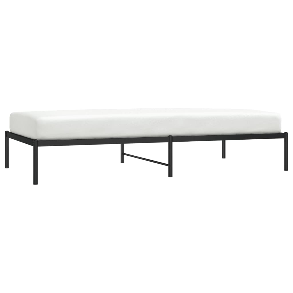 Estrutura de cama 100x200 cm metal preto