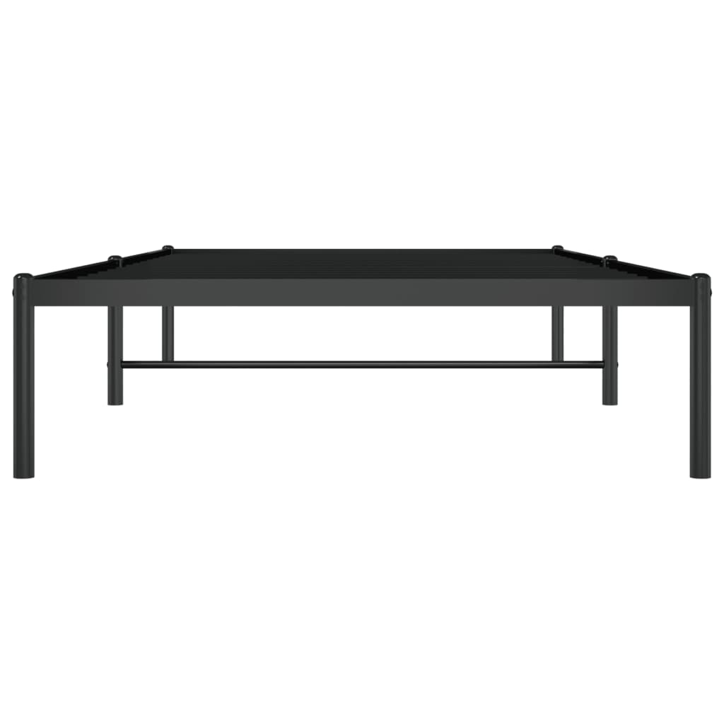 Estrutura de cama 100x200 cm metal preto