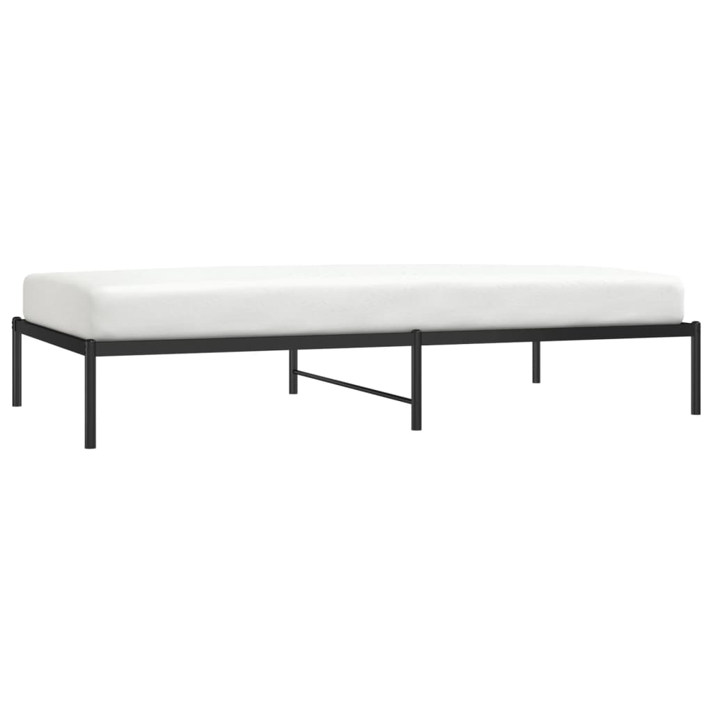 Estrutura de cama metal 107x203 cm preto