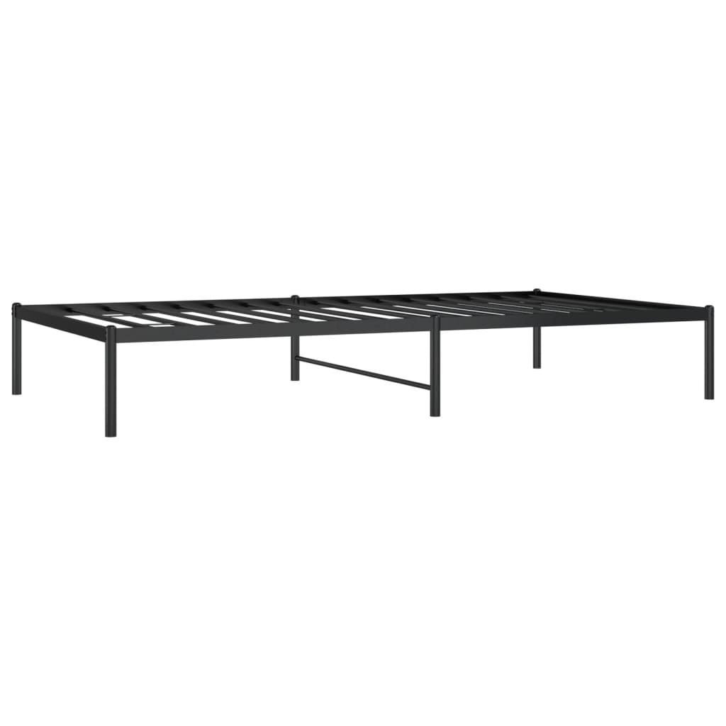 Estrutura de cama metal 107x203 cm preto