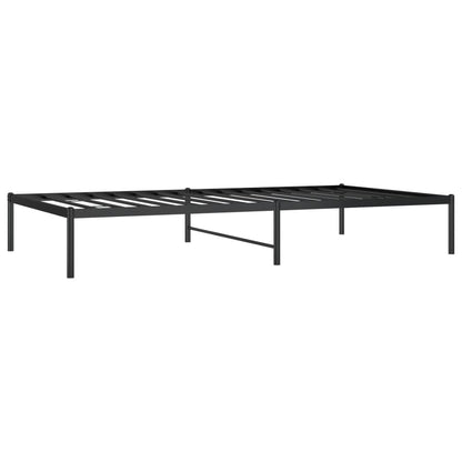 Estrutura de cama metal 107x203 cm preto