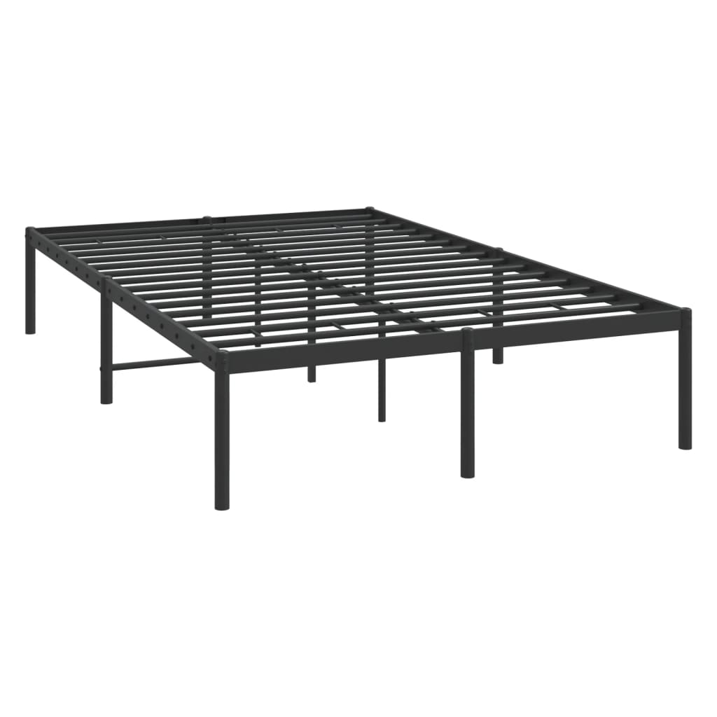 Estrutura de cama 120x190 cm metal preto