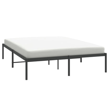 Estrutura de cama 140x190 cm metal preto