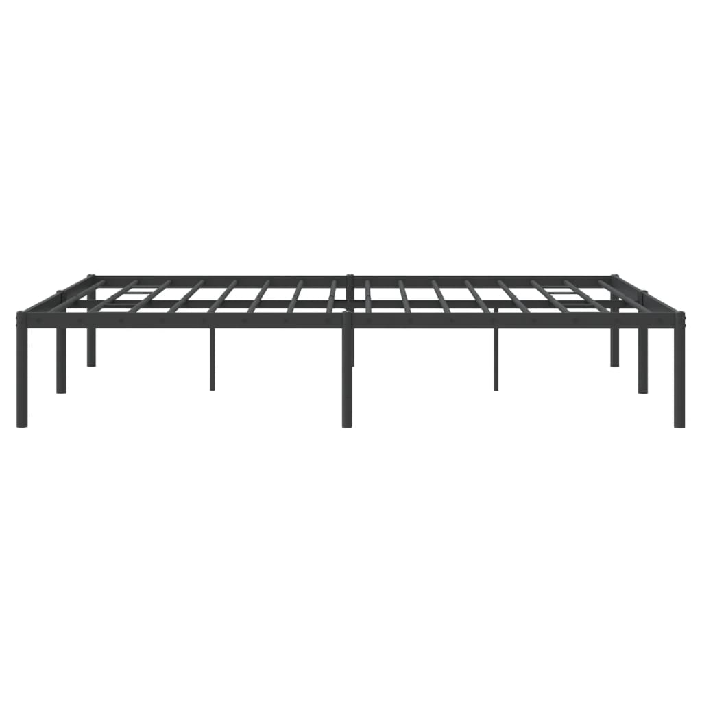 Estrutura de cama 140x190 cm metal preto