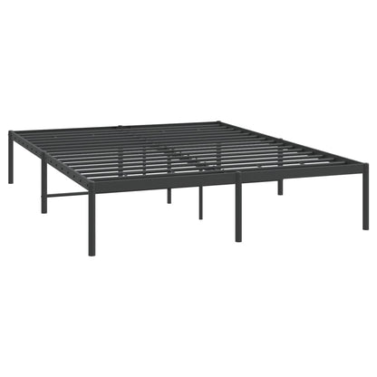 Estrutura de cama 140x200 cm metal preto