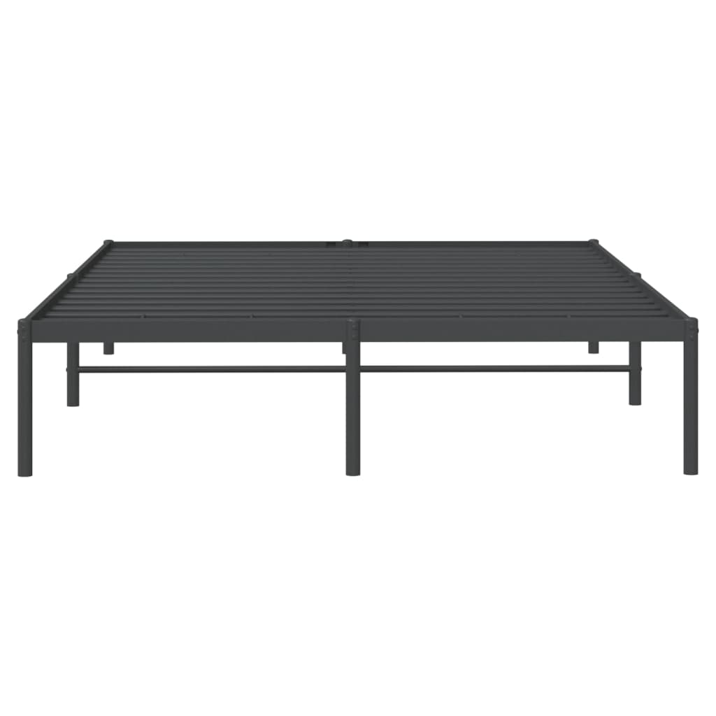 Estrutura de cama metal 150x200 cm preto