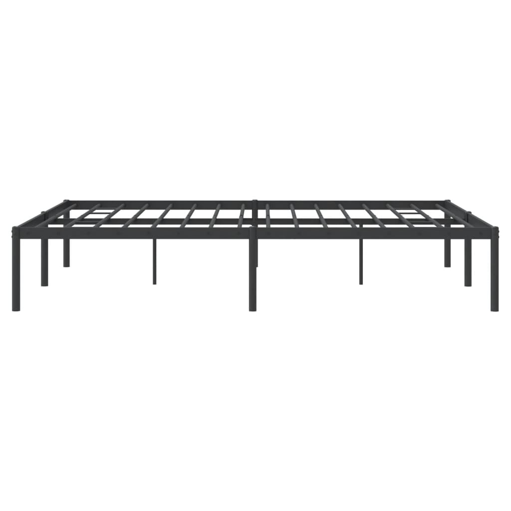 Estrutura de cama metal 150x200 cm preto