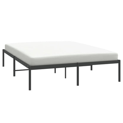 Estrutura de cama 160x200 cm metal preto