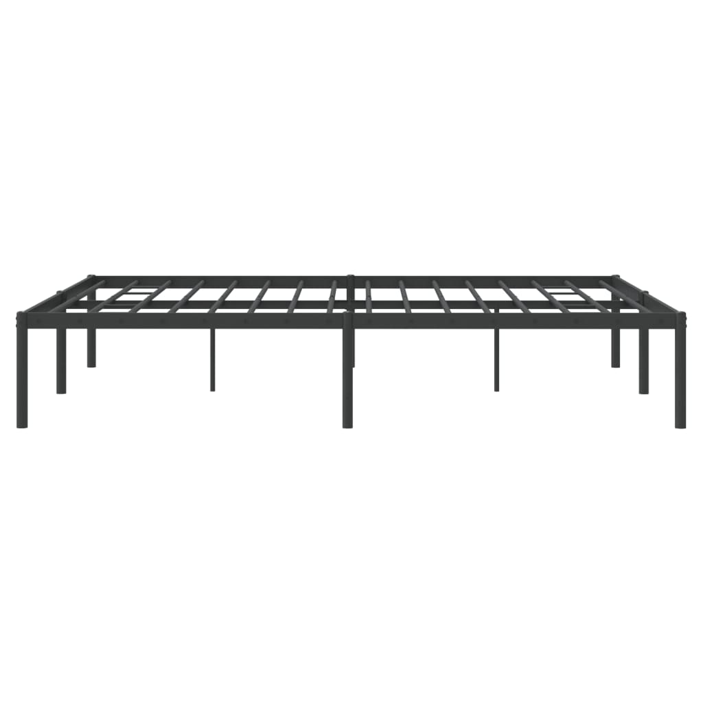 Estrutura de cama 160x200 cm metal preto