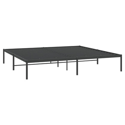 Estrutura de cama 183x213 cm metal preto