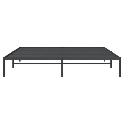 Estrutura de cama 200x200 cm metal preto