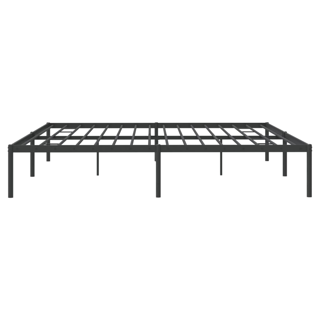 Estrutura de cama 200x200 cm metal preto