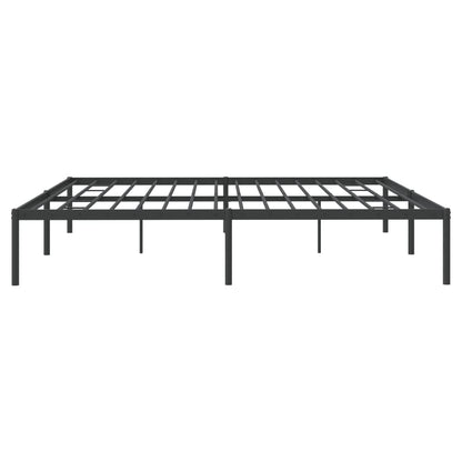 Estrutura de cama 200x200 cm metal preto