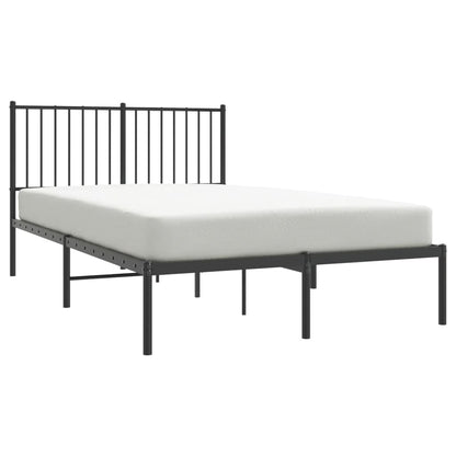 Estrutura de cama com cabeceira 120x200 cm metal preto